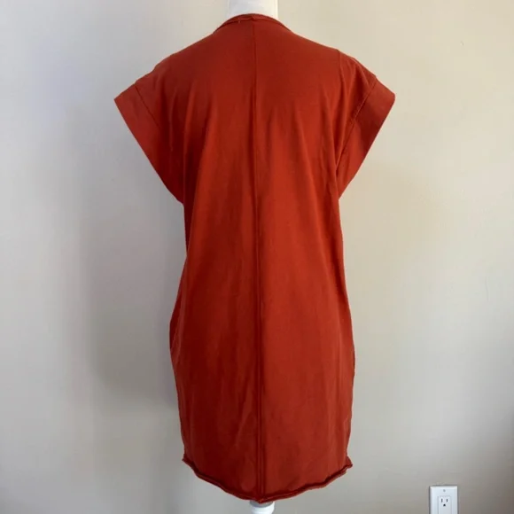 Rag & Bone Ryder Muscle Mini Dress in Paprika organic cotton size Small - Picture 8 of 15